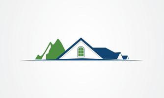 groen huis logo vector, huis logo vector