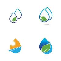 waterdruppel logo sjabloon vector illustratie ontwerp