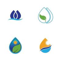 waterdruppel logo sjabloon vector illustratie ontwerp