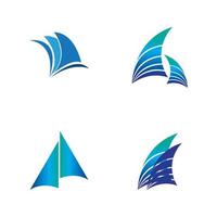 zeilen logo vector pictogram concept illustratie ontwerpsjabloon
