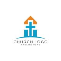 kerk vector logo symbool grafisch abstract sjabloon