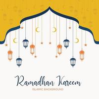 ramadhan kareem achtergrond moskee logo sjabloon vector pictogram symbool illustratie ontwerp