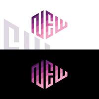 nieuw geometrisch logo vector