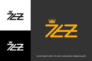 gouden logo met kroonlogo vector