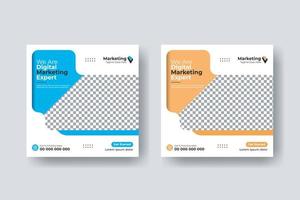 social media post vierkante flyer digitale marketing sjabloonontwerp vector
