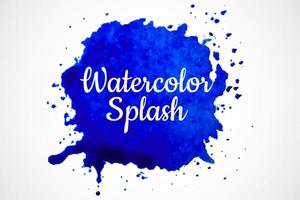 handgetekende kleurrijke aquarel splash vector, geïsoleerde aquarel splatter vlek, aquarel splash vlek achtergrond, vector