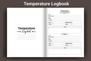 bestverkochte temperatuurlogboeksjabloon vector
