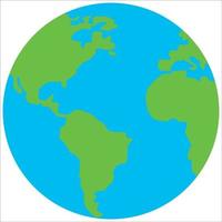 vector wereldkaart met globe earth