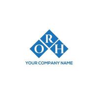 orh brief logo ontwerp op witte achtergrond. orh creatieve initialen brief logo concept. orh brief ontwerp. vector