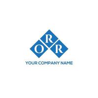 orr brief logo ontwerp op witte achtergrond. orr creatieve initialen brief logo concept. orr brief ontwerp. vector