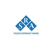 SRA brief logo ontwerp op witte achtergrond. sra creatieve initialen brief logo concept. sra brief ontwerp. vector