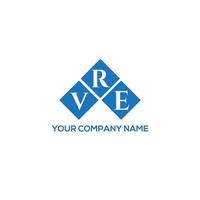 vre creatieve initialen brief logo concept. vre brief design.vre brief logo ontwerp op witte achtergrond. vre creatieve initialen brief logo concept. vre brief ontwerp. vector