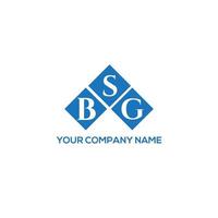 bsg brief logo ontwerp op witte achtergrond. bsg creatieve initialen brief logo concept. bsg brief ontwerp. vector