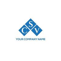 . csv creatieve initialen brief logo concept. csv brief design.csv brief logo ontwerp op witte achtergrond. csv creatieve initialen brief logo concept. csv-briefontwerp. vector