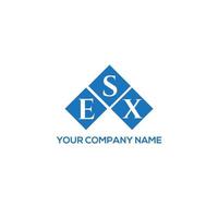 esx creatieve initialen brief logo concept. esx brief design.esx brief logo ontwerp op witte achtergrond. esx creatieve initialen brief logo concept. esx brief ontwerp. vector