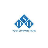 hsh brief logo ontwerp op witte achtergrond. hsh creatieve initialen brief logo concept. hsh brief ontwerp. vector
