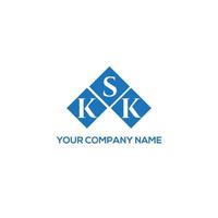 ksk brief logo ontwerp op witte achtergrond. ksk creatieve initialen brief logo concept. ksk brief ontwerp. vector