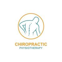 chiropractie symbool vector pictogram ontwerp illustratie sjabloon