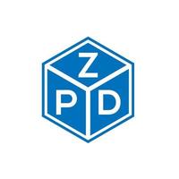 zpd brief logo ontwerp op witte achtergrond. zpd creatieve initialen brief logo concept. zpd brief ontwerp. vector