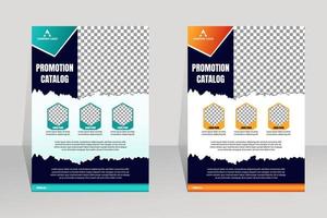 flayer-ontwerpsjablonen voor brochures, jaarverslagen, tijdschriften, posters, bedrijfspresentaties, portfolio's, flyers, infographics, moderne lay-outs met a4-formaat, voor- en achterkant, vector