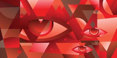 rood abstract vectorontwerp voor banneromslagboek flayer en ander grafisch element vector