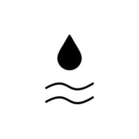 waterdrop, water, druppel, vloeibare ononderbroken lijn pictogram vector illustratie logo sjabloon. geschikt voor vele doeleinden.