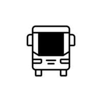 bus, autobus, openbaar, vervoer ononderbroken lijn pictogram vector illustratie logo sjabloon. geschikt voor vele doeleinden.