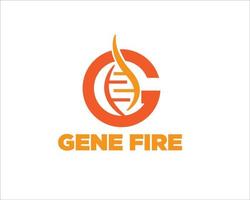 gen-logo ontwerpt gezondheids- en laboratoriumlogo vector