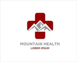 Peak Medicine logo-ontwerpen vector eenvoudig modern minimalistisch tot pictogram en symbool