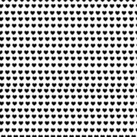 zwarte polka harten op een witte achtergrond. naadloos vectorpatroon. vector