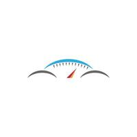 snelheidsmeter pictogram. meter en toerentalmeter logo vector