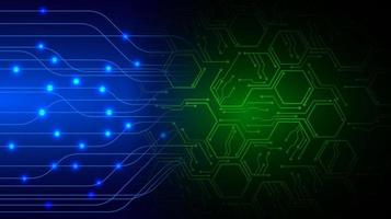 cyber circuit toekomstige technologie concept achtergrond vector