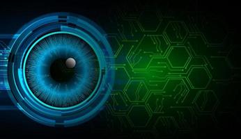 eye cyber circuit toekomstige technologie concept achtergrond vector