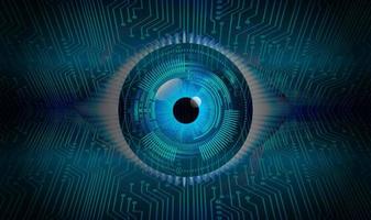 eye cyber circuit toekomstige technologie concept achtergrond vector