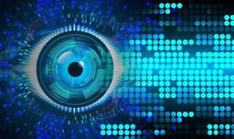 eye cyber circuit toekomstige technologie concept achtergrond vector