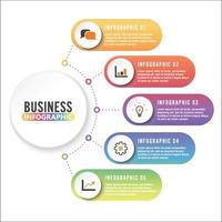 visualisatie van zakelijke gegevens. proces grafiek. abstracte elementen van grafiek, diagram met 4 stappen, opties, onderdelen of processen. vector zakelijke sjabloon voor presentatie. creatief concept voor infographic.