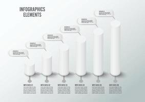 infographic ontwerpsjabloon kan worden gebruikt voor workflowlay-out, diagram, nummeropties, webdesign. infographic bedrijfsconcept met opties, onderdelen, stappen of processen. abstracte achtergrond. vector