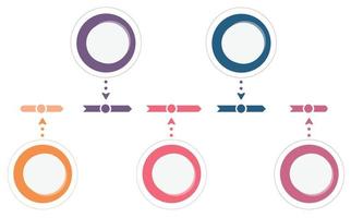 zakenkring. tijdlijn infographic pictogrammen ontworpen voor abstracte achtergrond sjabloon mijlpaal element modern diagram proces technologie digitale marketing gegevens presentatie grafiek vector