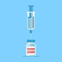 vaccin en spuit vector