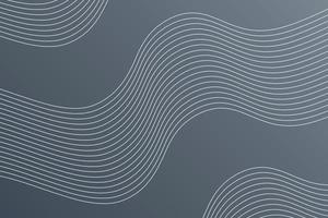abstracte golflijnen modern met grijze achtergrond vector