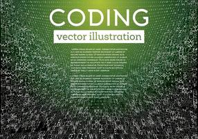 abstracte groene technologie achtergrond met verschillende letters. vector