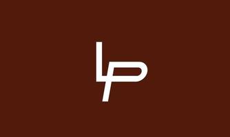 alfabet letters initialen monogram logo lp, pl, l en p