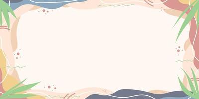 abstracte bloemen banner achtergrond vector