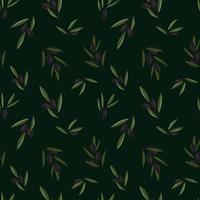 vector naadloos patroon van olijftakken