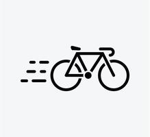 fiets pictogram vector logo ontwerp sjabloon vlakke stijl trendy