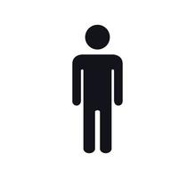 mensen pictogram, toilet teken vector logo sjabloon