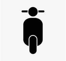 scooter pictogram vector platte ontwerp illustratie