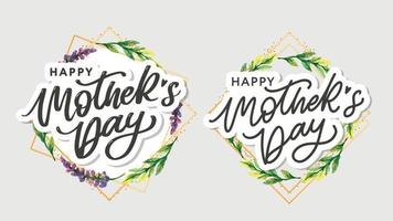 gelukkige moederdag kalligrafie wenskaart banner achtergrond vector