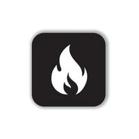 vuur pictogram. brand pictogram vectorillustratie ontwerp. brand pictogram eenvoudig teken. brand logo. vector