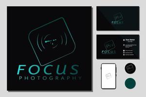 cameralens voor fotografie-inspiratie voor logo-ontwerp vector